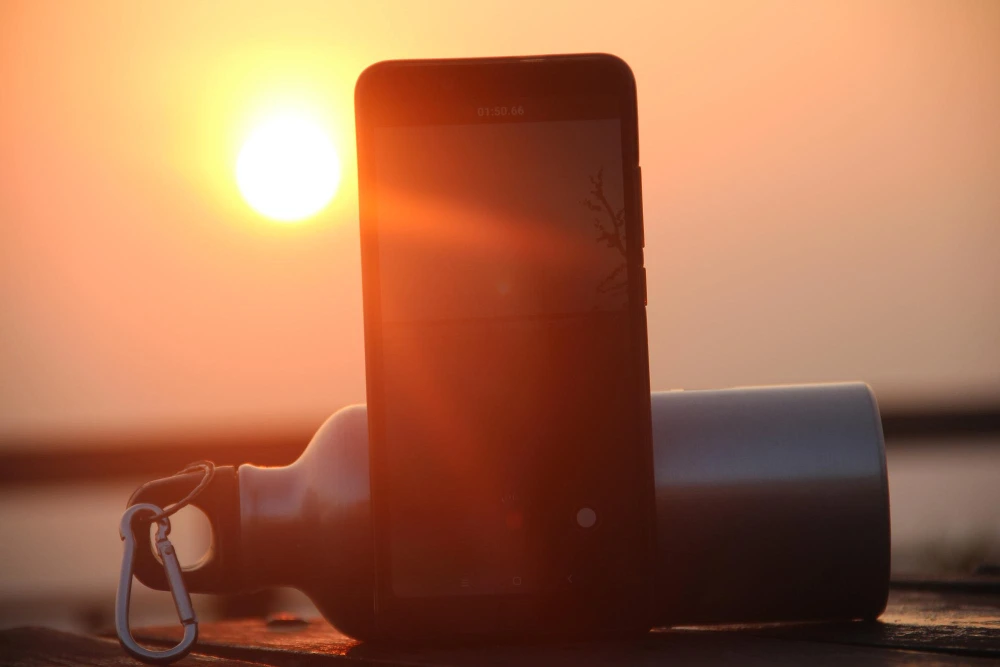 iPhone der bliver varm under brug på strand